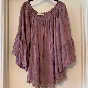 A Beautiful Soul Mauve Off-the-Shoulder Top